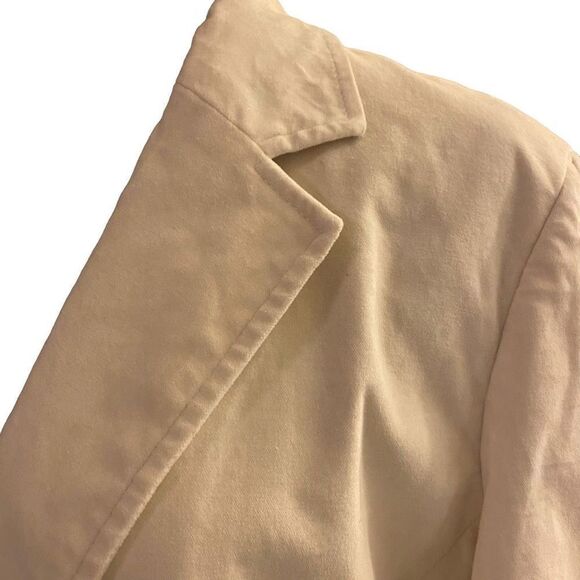 Gap Cream Y2K Velvet Long Sleeve Blazer Size 20‎ - Picture 5 of 13